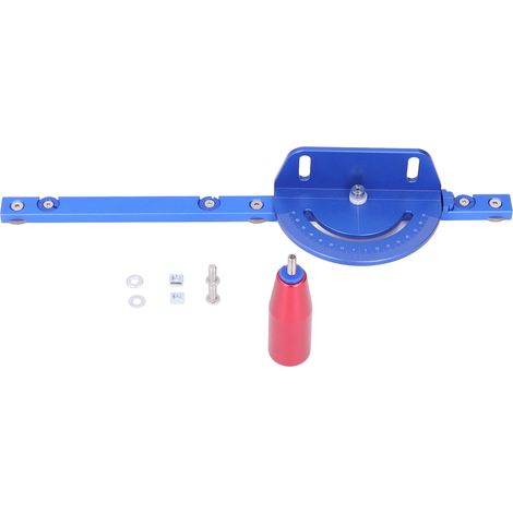 Guide de coupe pour scie à table en alliage d'aluminium précis avec poignée poussoir et disque de retenue amovible (1/5)