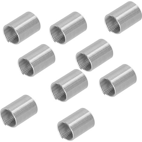 20 Pièces Douilles Filetées Expansibles M14 x 1,25 - Réducteurs Hélicoïdaux pour Écrous