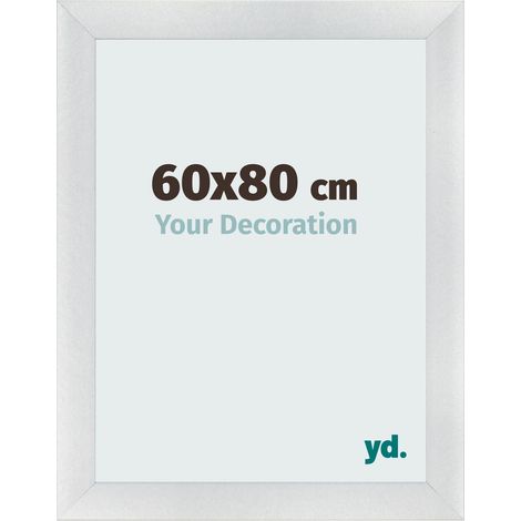 yd. - Cadre photo 60x80 - Argent Mat - MDF - Pisa (1/5)