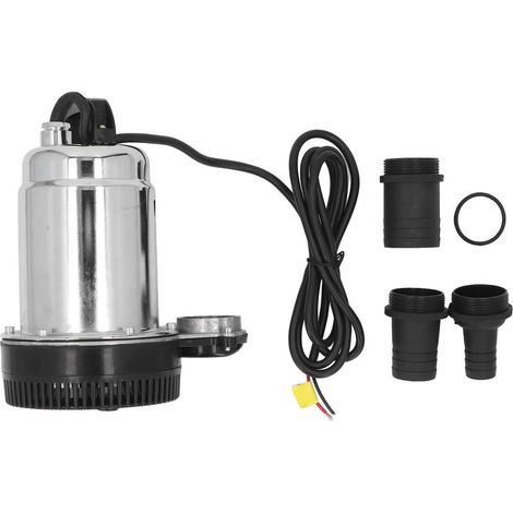 Pompe Submersible DC 220W, grande levée d'eau, grand débit d'eau avec connecteur de sortie 1 po 1,5 po 2 po (1/4)