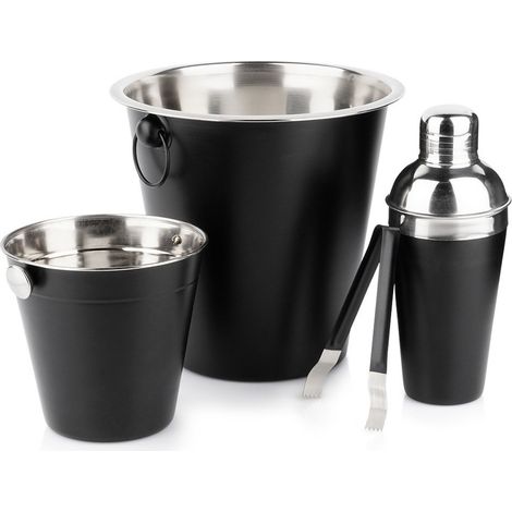 Servicio de coctelería 4 piezas acero inoxidable