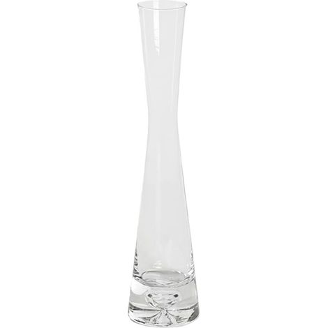 Bardusch-Mini vase verre transparent à petite ouverture, soliflore pour bureau ou table à manger (1/5)
