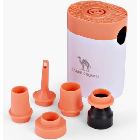 Elektrische Luftpumpe,Campingpumpe,Akkupumpe,Hochleistungs-Aufblasbar & Entlüftung,Gewicht nur 131 Gramm,6 AA-Batterien für Luftmatratze,Boot,Schwimmring,Vakuumbeutel (1/5)