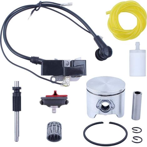 44MM Piston Roulement Bobine d'allumage Pompe à huile Kit de piston Convient pour Husqvarna 340 350 345 346 XP Pièces de moteur de tronçonneuse (1/5)