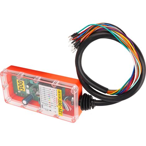 Télécommande sans fil industrielle avec émetteur-récepteur et 400 canaux, 12 V-36 V (1/5)