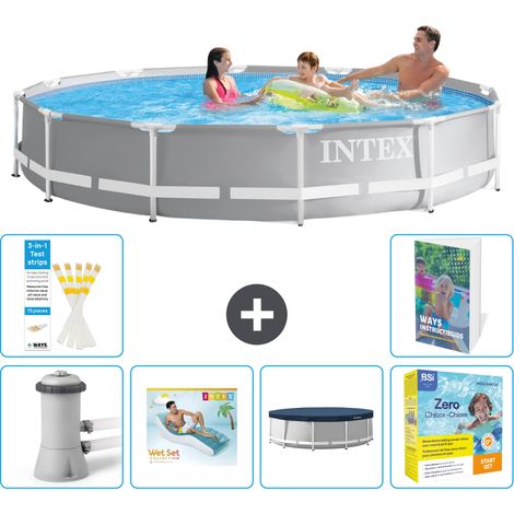 Intex Piscine Prism Frame Ronde - 366x76 cm - 7-pièces  S291