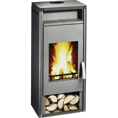 Kaminofen KF 111 - OF / W, 6kW Orpheus mit Warmhaltefach