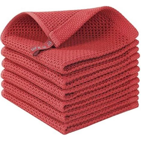 Geschirrtuch 100 Baumwolle 33 x 33 cm Weiches Geschirrtuch Küchenhandtuch Besonders saugfähiges Küchenhandtuch Dickes und fusselfreies Spültuch grau (1/5)