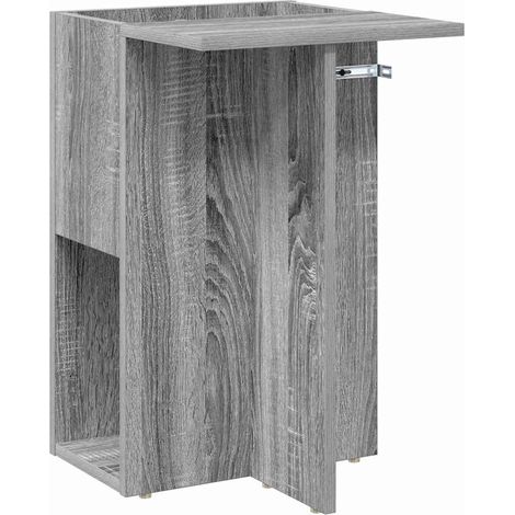 Mesa Auxiliar Gris Sonoma 35 x 40 x 55 cm Madera de ingeniería vidaXL
