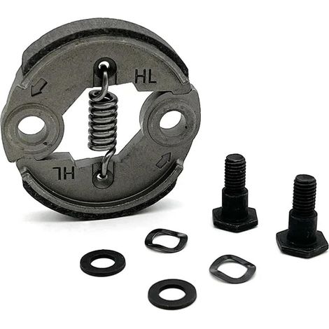 Embrague de alta resistencia para cortasetos, desbrozadoras y cortacésped. Compatible con motores de 43 cc, 49 cc y 52 cc. Accesorio para cortacésped. Fácil instalación.