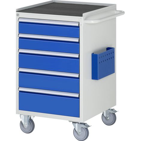 Rau Montagewagen Metall 5x Schublade 2x120 2x150 1x180mm BxTxH 580x650x975mm (1/4)