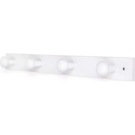 Portabito 4 posti in legno di faggio colore bianco