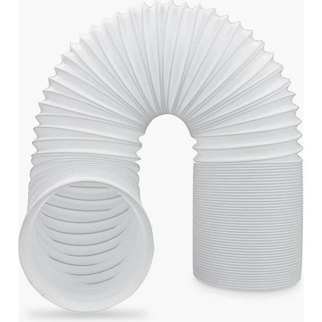 Tuyau d'évacuation pour climatiseur mobile 13/15cm – Tube flexible en PVC – Longueur 2m – Compatible toutes marques (1/5)