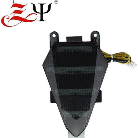 Compatible avec Yamaha YZF R6 08-13 : feu arrière modifié avec clignotant et feu stop à LED – Couleur : Tea (1/4)