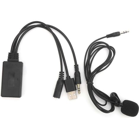 Adaptateur universel pour câble audio Bluetooth AUXIN pour voiture avec microphone sans fil et mains libres (1/5)