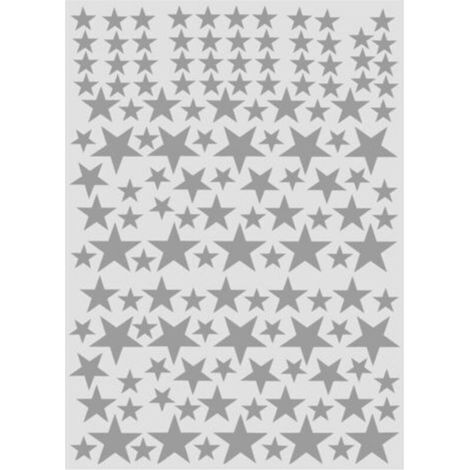 150 pièces amovible bricolage autocollant mural PVC vinyle Art décalcomanie salon décoration de la maison gris