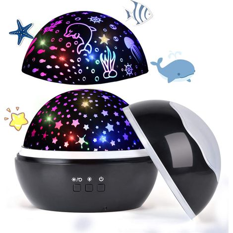 Projecteur océanique avec ciel étoilé, veilleuse pour enfants. (1/5)
