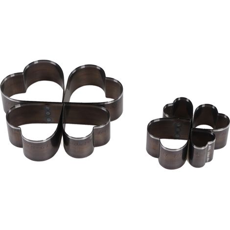 Ensemble de 8 emporte-pièces en forme de cœur, en acier allié, pour perforer le cuir, avec boîte de rangement pour le bricolage. (1/5)