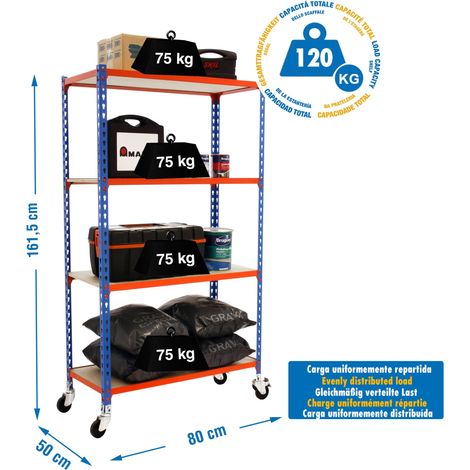 Simonrack Moderne Regale Blau 4 Metallregale