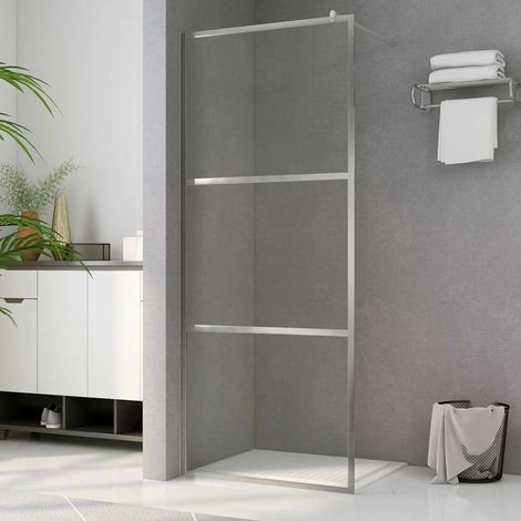Paroi de douche pour douche à l'italienne en verre trempé de sécurité transparent 90 x 195 cm