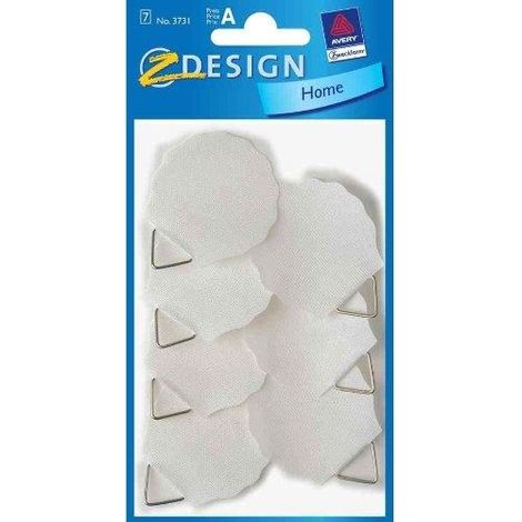 Avery Zweckform Atelier Sujetapizarras adhesivas blancas 8 uds