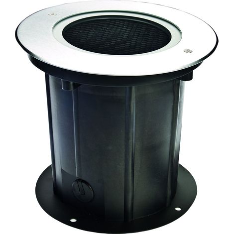 Encastré de sol extérieur DEEP LIGHT 250 fixe rond inox 4000K 2401lm 25x1W - EUROPOLE - 52122