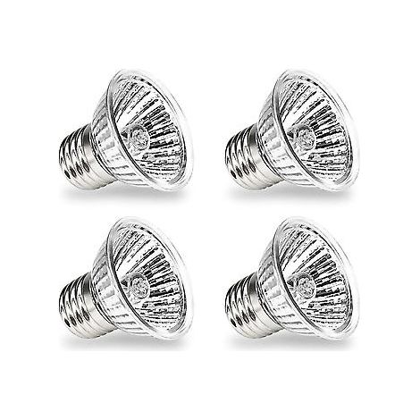 4er-Pack 75-W-220-V-E27-Wärmelampen für Schildkröten, UVA/UVB-Wärmelampen für Reptilien-Aquarien, Vollspektrum-Halolampe