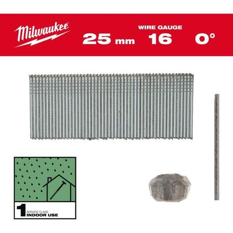 Milwaukee M18 FN16GS Verzinkte Nägel 32 mm 5000 Stück