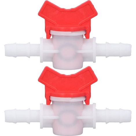 Vanne 2 Pièces Vanne en Plastique 10mm 12mm Raccord de Tuyau Vanne de Contrôle de Débit pour Vannes de Contrôle Industrielles de Pelouse de Jardin Domestique (Régulateur de débit (1/5)