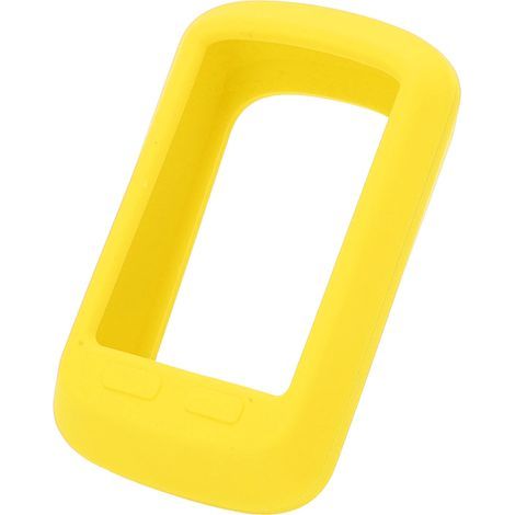 Étui de protection en silicone pour compteur vélo Bryton 420, film HD anti-rayures, couleur jaune vif (1/5)