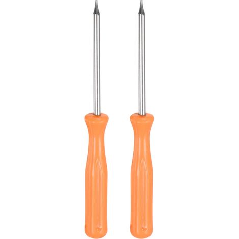 2Pcs Tournevis Torx T4 en Acier au Carbone 4" de Longueur Jaune (1/5)
