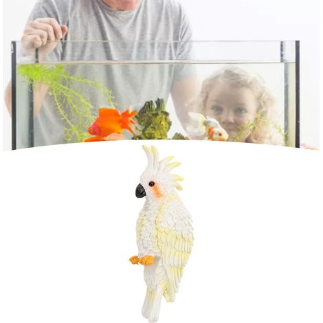 Pendentif Perroquet Blanc pour Aquarium Décoration Intérieure Réaliste - AUTRES (1/5)