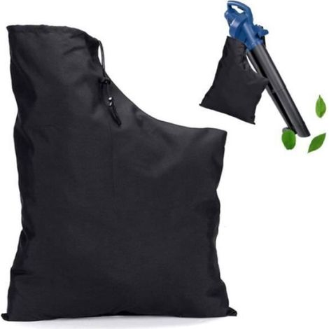 1 Sac aspirateur souffleur feuilles, tissu Oxford 60x44cm, fermeture éclair, cordon réglable, jardinage (1/5)