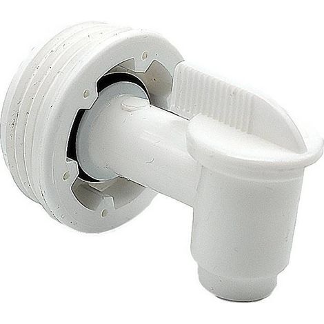 Multitanks – Raccord mâle S56x4 avec robinet plastique blanc – Étanchéité renforcée avec joint torique – Pour fûts de 60L à 220L (1/3)
