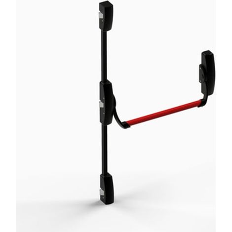 Serrure antipanique UNICO COMPATIBLE barre 2 et 3 points latéraux coupe-feu noir - ANTIPANIC