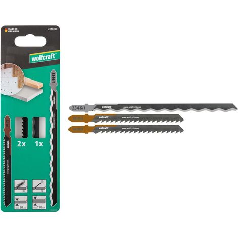 2346000 - Lame de scie sauteuse « Isolation » 3 pcs – Pour le polystyrène extrudé, les panneaux isolants en fibres de bois et les liteaux de toiture (1/5)