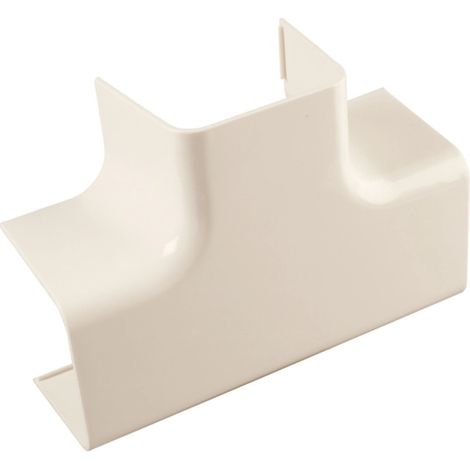 poly pool - 1 giunto a t per canale "80 mm x 60 mm" avorio