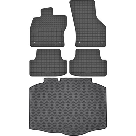 Ensemble de tapis de sol en caoutchouc pour Seat Ibiza V Hatchback à partir de 2017 + tapis de coffre (1/4)