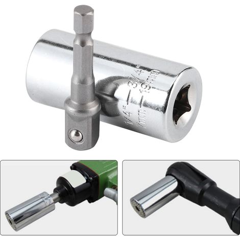 2 Stück 7–19 mm / 0,3–0,7 Zoll Universal-Steckschlüsselgriff 3/8 Zoll Multifunktions-Ratschenschlüssel Bohrmaschinenwerkzeug Geschenk (1/5)