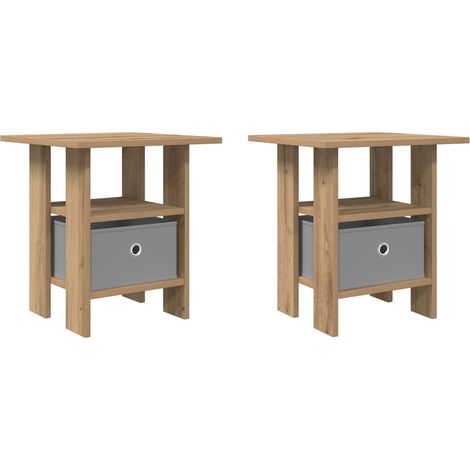 Maison Exclusive - Nachttisch 2 pcs Artisan-Eiche 41 x 40 x 45 cm