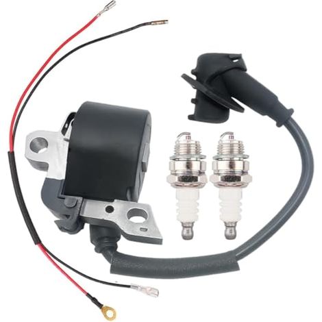 Module de bobine d'allumage avec bougie pour Stihl 046 066 MS460 MS650 MS660 Tronçonneuse remplace 1122400 1314 1128405 1000 (1/3)