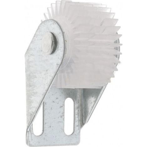 Guide de tablier acier de volet roulant avec roue en PVC à visser épaisseur 35mm entraxe 15mm Store Fenêtre Enroulement Déroulement Coffre Menuiserie (1/2)