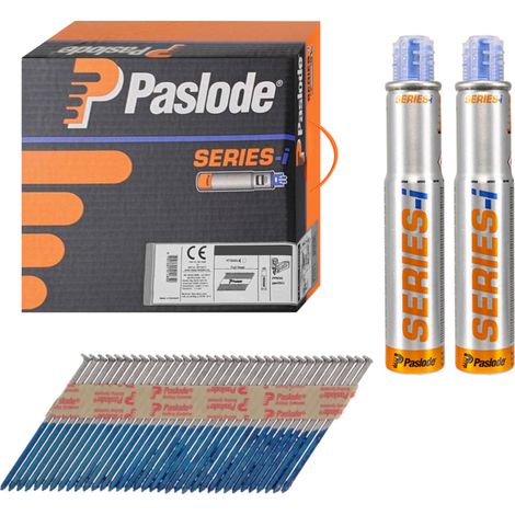 Paslode 3.1 x 63mm IM360 Ring Nails HD Galvanised Finish Box of 2200 + 2 Fuel Cells PAS140625 (1/2)