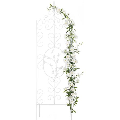Klettergitter aus Metall für Rosen und Weinreben