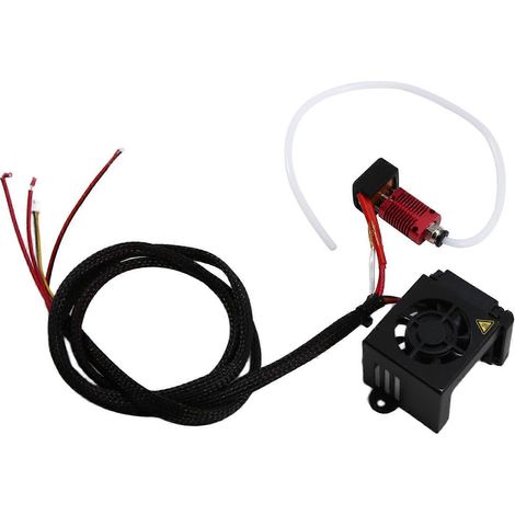 Accesorios para impresora 3D Ender-3/3S: Kit completo de cabezal de impresión con ventilador y kit de extrusor de 24 V.