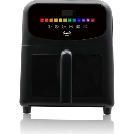 Friteuse à air bioclimatique 6 l 1500–1700 w avec écran tactile et 12 programmes (1/4)