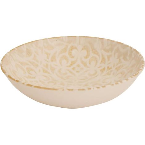 Lot de 6 Assiettes Creuses "Anna" 20cm Crème
