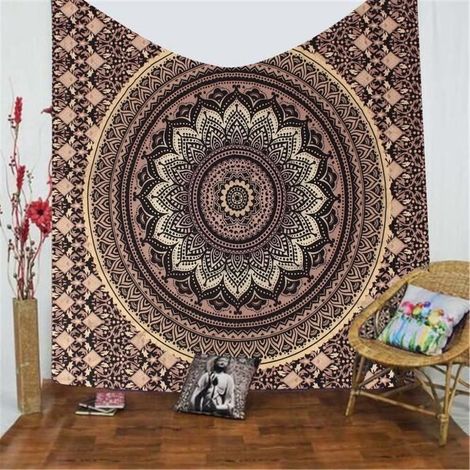TEMPSA Tapisserie Suspendue Mural Type de Indian Mandala Art Pour Maison (1/4)