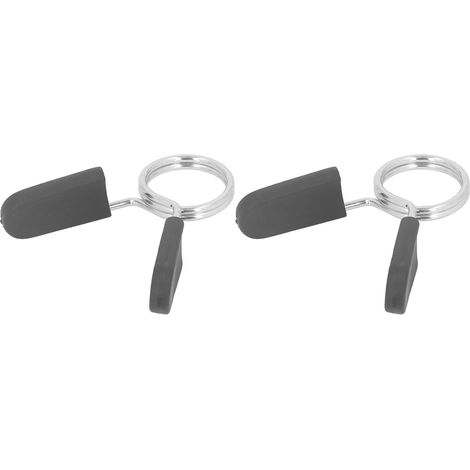 Lot de 2 colliers de serrage à ressort de 30 mm pour haltères, avec poignée, pour une prise en main confortable et une utilisation facile. Accessoire d'haltérophilie pour barre de musculation. (1/5)