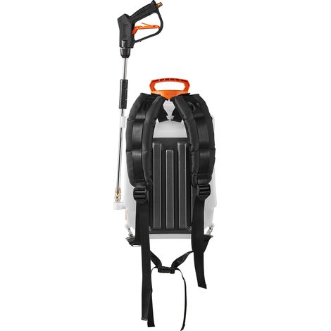 Mophorn Spruzzatore a Zaino a Batteria 16 L con 2 Lance e 8 Ugelli, Autonomia di 4 Ore, Ideale per Giardino, Prato, Diserbo, Irrorazione e Pulizia
